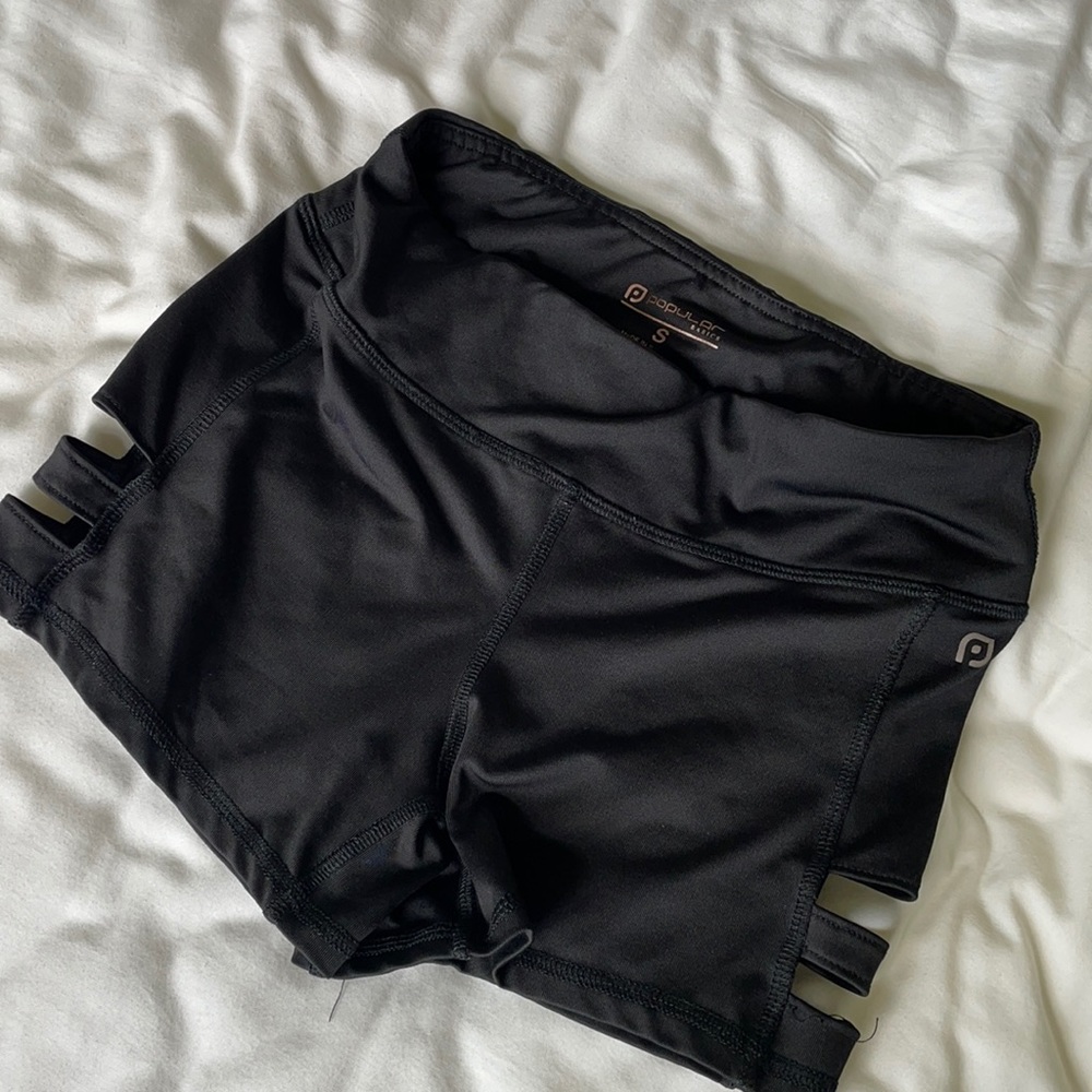 Black workout shorts from Popular Basics